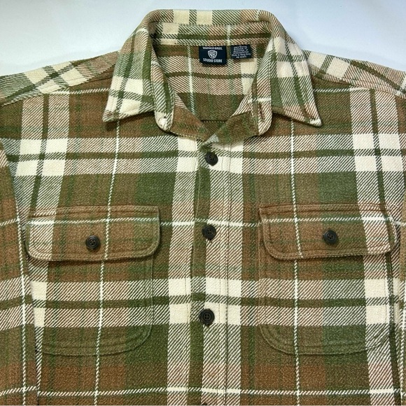 Warner Bros. Taz Man Shirt Jacket Size M Men’s - Picture 3 of 9